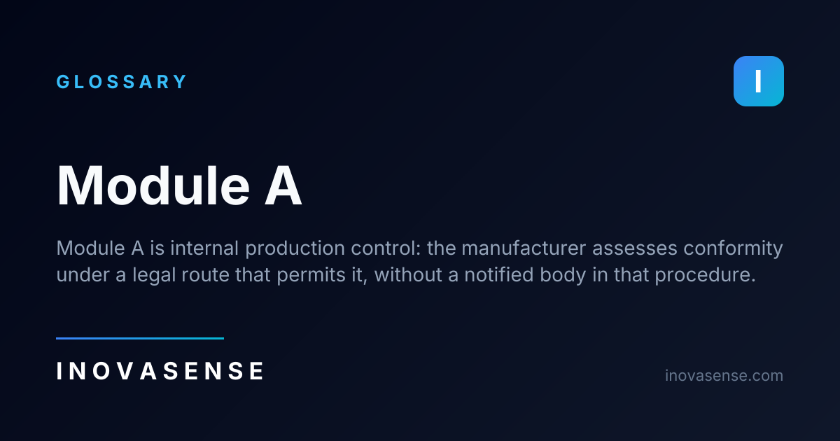 Module A Logo Module A — Glossary | Inovasense