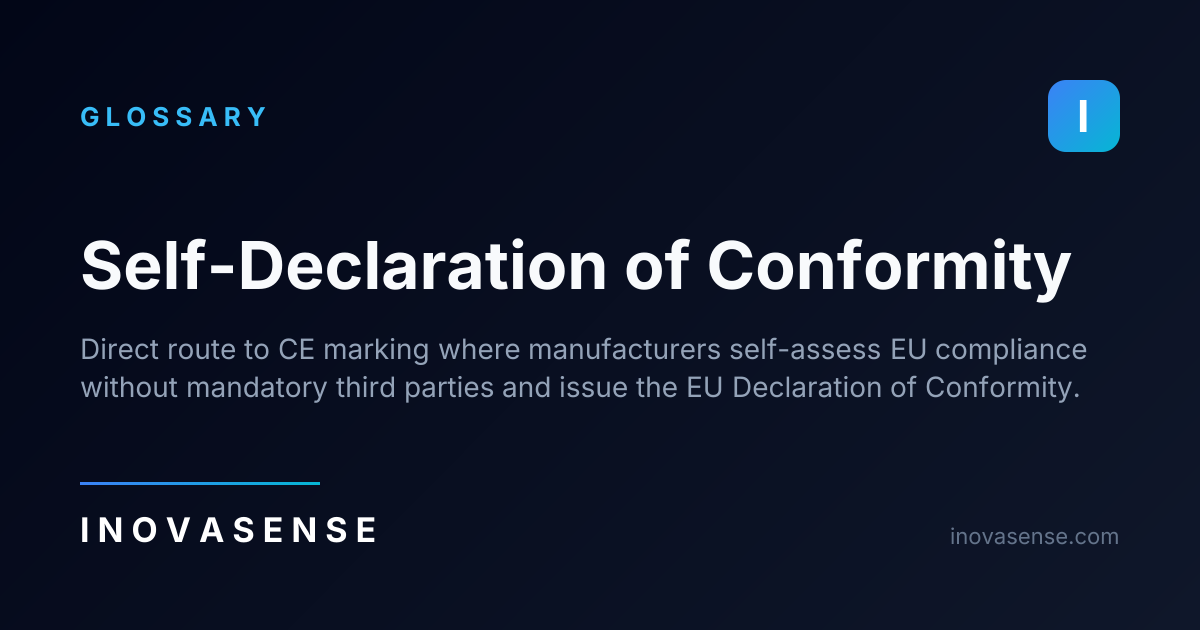 Self-Declaration of Conformity — Glossary | Inovasense