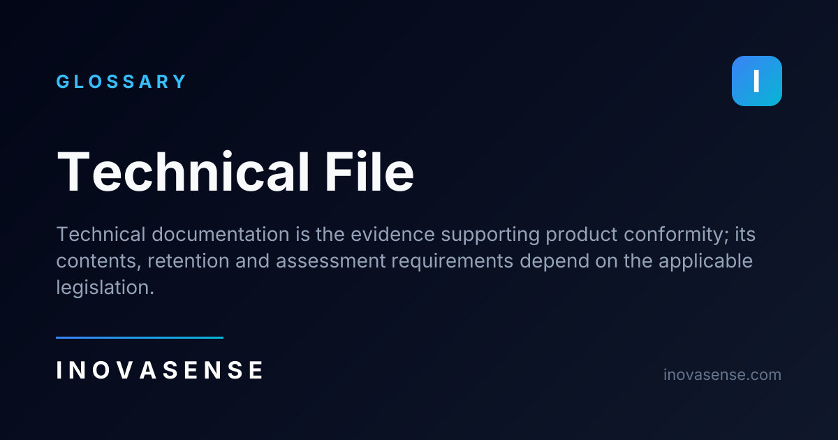 Technical File Software Technical File — Glossary | Inovasense